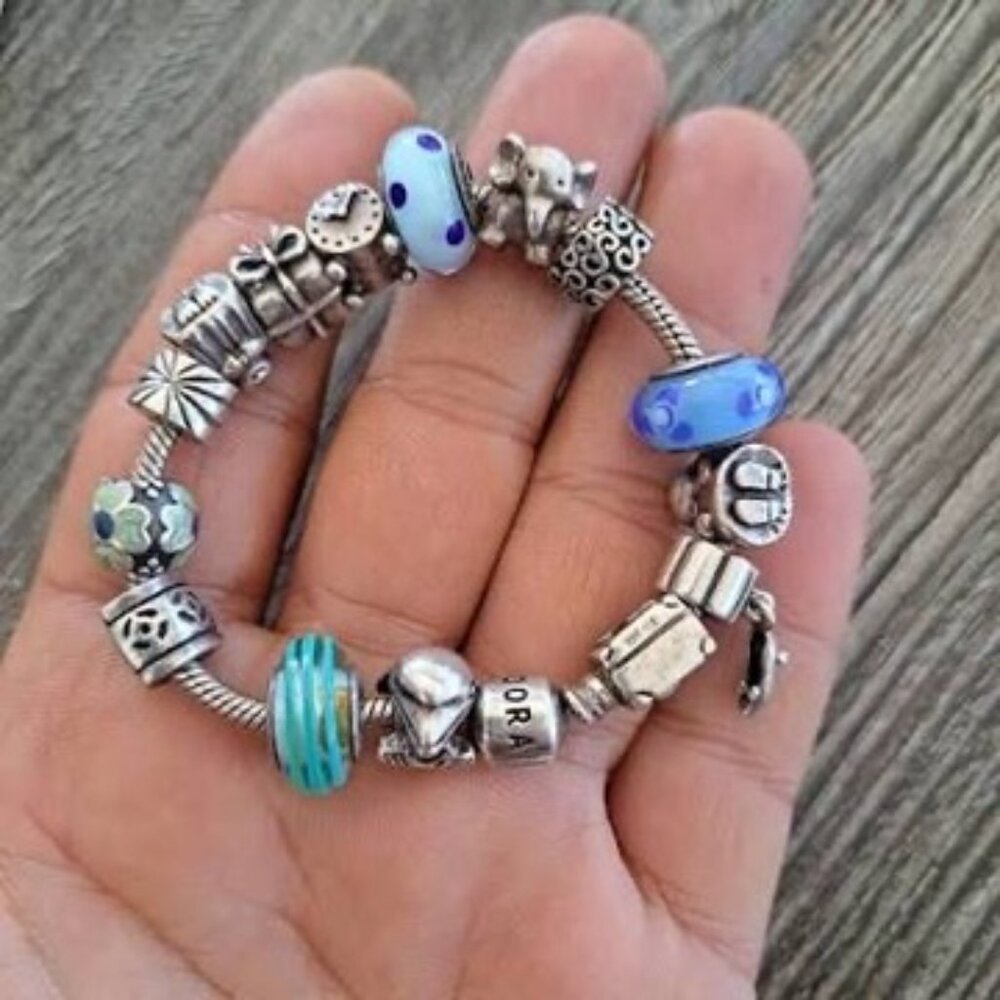 charm bracelet blue